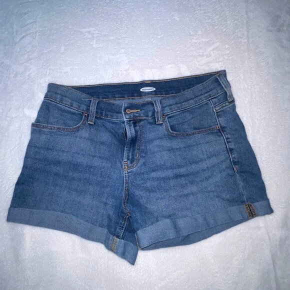 Old Navy Pants - Old Navy Jean Short Women 30x11 Size 6 Blue Denim Regular Fit Cut Off Boyfriend